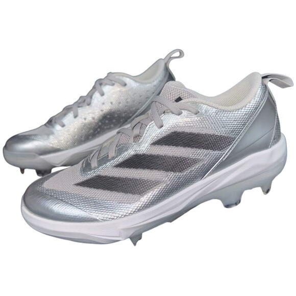 Adidas Adizero Instinct TP Softball Molded Cleats Silver Speed Womens Size 6.5 - Picture 3 of 10